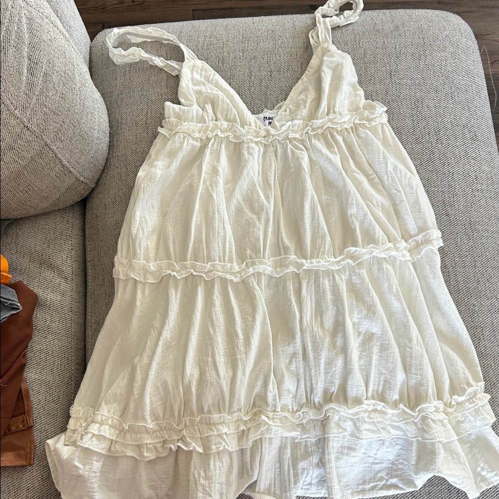 Princess Polly Cream Mini Dress